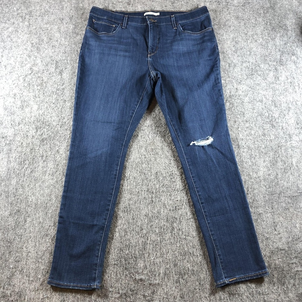 Levis 311 Shaping Skinny Jeans Womens 34 Medium Wash Stretch Denim